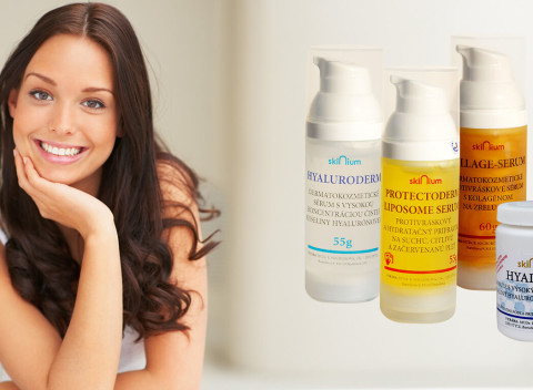 Dermatokozmetika Skinium vyrobená na Slovensku - dokonalá hydratácia, výživa i omladenie pleti.