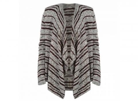 Vyrazte do jesenných ulíc v pohodlnom a elegantnom dámskom kardigane s kontrastnými pruhmi od výrobcu SoulCal.