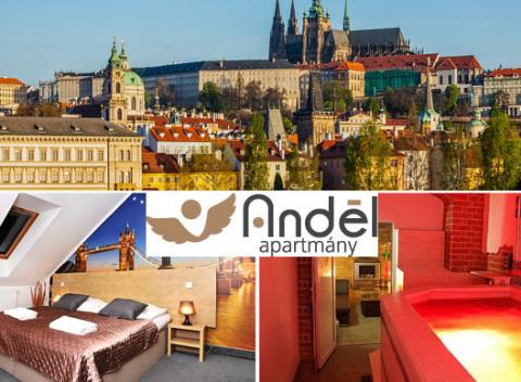 Exkluzívny wellness pobyt s ubytovaním v apartmánoch Anděl. Ubytovanie od 1 noci v centre Prahy len na skok od všetkých pamiatok.