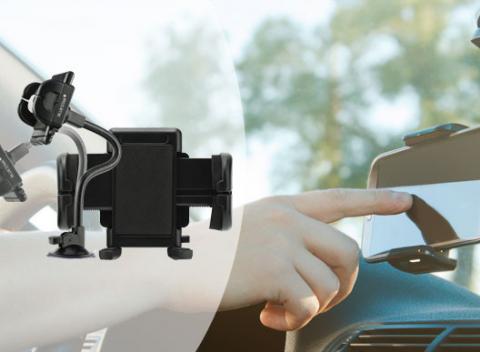 Univerzálny držiak na uchytenie gps navigácie alebo väčšieho mobilného telefónu. Navigácia bude v aute bezpečne na svojom mieste.
