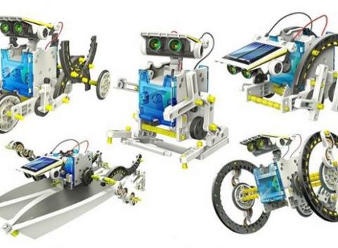 Šikovná robotická stavebnica v 14 rozličných prevedeniach, ktorá sa pohybuje vďaka solárnej energii. Skvelá hračka pre rozvoj fantázie detí.
