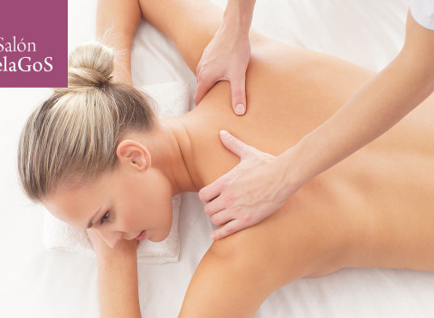 Relaxačno-liečebná športová masáž chrbta v Salóne HelaGoS v Starom meste.