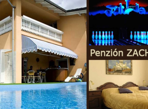 Relax a zábava pre dvoch v penzióne Zacher v Piešťanoch. Ubytovanie v izbách zariadených v štýle európskych krajín s raňajkami či polpenziou.