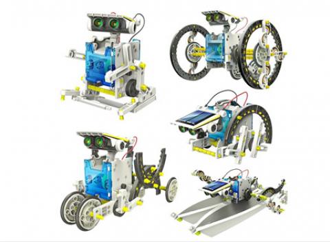Unikátna stavebnica 14-tích solárnych modelov, ktorá má cieľ zábavnou formou zoznámiť deti s možnosťami využitia solárnej energie.  