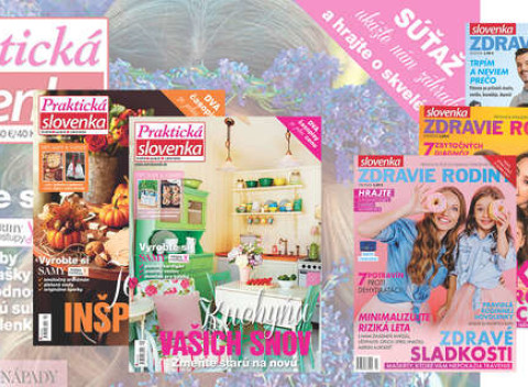 Ročné predplatné mesačníka Praktická Slovenka alebo Slovenka zdravie rodiny.