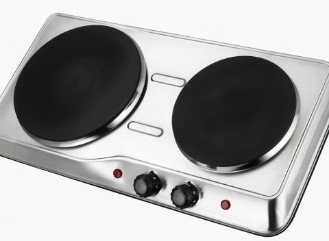 Šikovný dvojplatničkový varič TKG DKP 1002 má povrch z nerezovej matnej ocele. Pohodlné varenie aj v malých priestoroch.