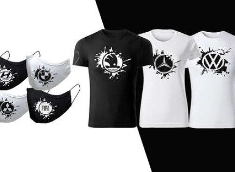 Rúška alebo pohodlné pánske a dámske tričká zo 100 % bavlny.