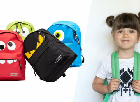 Batoh BAGGY - štýlový detský batoh s motívom príšerky.