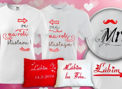 Vyšívané vankúše s nápisom alebo tričká s potlačou sú skvelým spôsobom, ako povedať svojej milovanej osobe, čo pre vás znamená. 