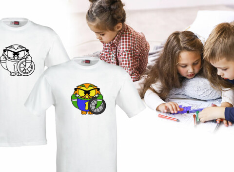 Oblečenie a zábava v jednom! Detské tričká Omaľovánky - vyfarbite si ich podľa vlastnej fantázie!