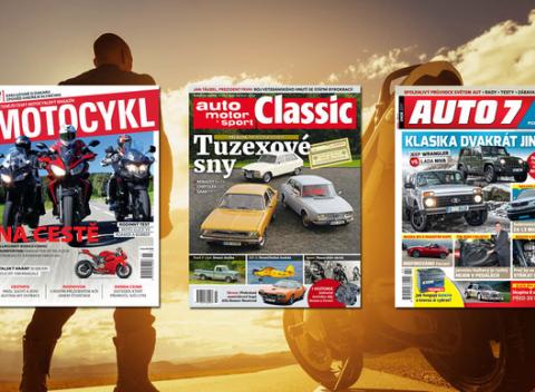 Ročné predplatné časopisu MOTOCYKL, AUTO 7 alebo auto motor a sport CLASSIC. Najlepšie informácie pre milovníkov jazdy na kolesách.