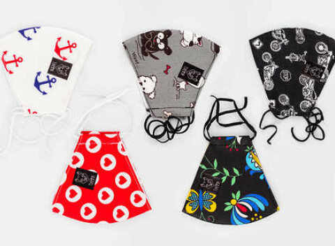 Veselé dizajnové rúška zo 100 % bavlny od slovenskej značky Tiamma (7 vzorov).