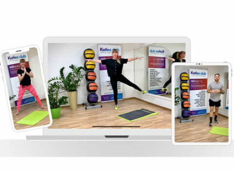 Prémiové členstvo v Katies club ONLINE - trénujte kdekoľvek a kedykoľvek s profesionálnym trénermi.