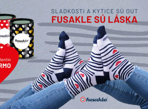 Valentínska kolekcia Fusakle a darčeková tuba zdarma! O darček máš teda postarané.