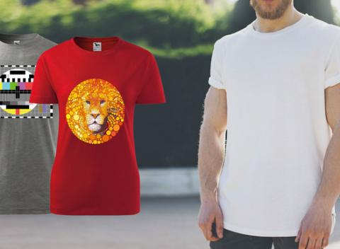 Kvalitné pánske či dámske tričko Adler Basic. Zahrajte sa na návrhára  a vytvorte si originálne tričko s vlastnou potlačou.