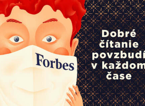 Ročné predplatné mesačníka Forbes + rúško s logom z kvalitnej textílie ako darček.