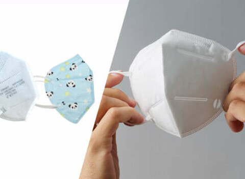 Respirátory ​​s filtračnou triedou KN95/FFP2 s certifikátom, aj detské (1 až 100 kusov).