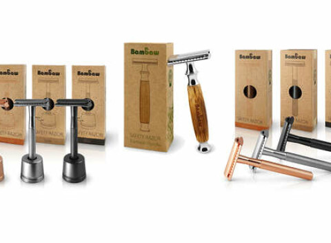 Ekologické holiace strojčeky Bambaw ideálna alternatíva k jednorazovým žiletkám, bambusové, kovové.