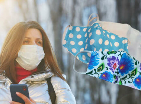 Bavlnené rúška s vreckom na filter pre deti aj dospelých.