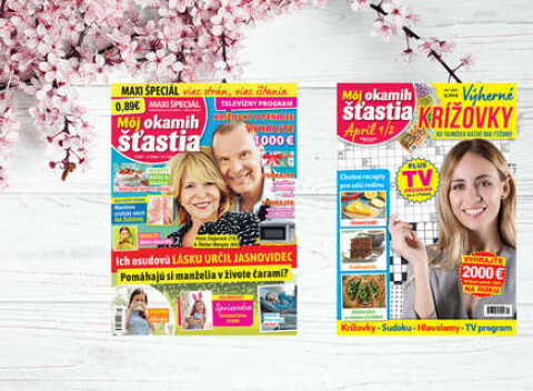 Ročné predplatné časopisu Môj okamih šťastia a Môj okamih šťastia KRÍŽOVKY.