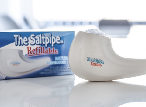 Soľná fajka - inhalačná pomôcka určené pre ľudí trpiacich astmou, dýchacími alergiami, častými infektmi dýchacích ciest.