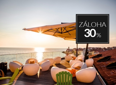 Romantika v najkrajšom meste Slovinska - Piran. Pobyt v hoteli Piran**** s výhľadom na more, dokonalé uvoľnenie vo wellness a raňajky. 