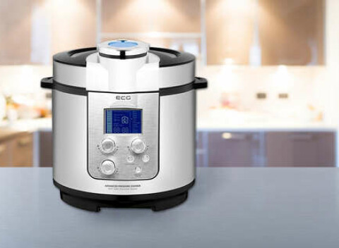 Multifunkčný tlakový hrniec ECG – až 12 prednastavených programov.