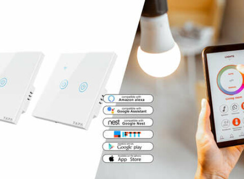 Dotykový inteligentný vypínač - už žiadne šmátranie v noci po stenách!