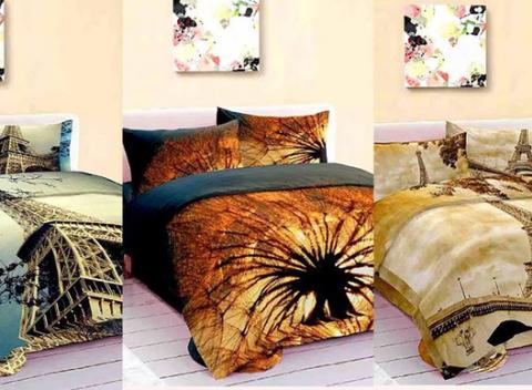 Čo tak spať pod parížskou Eiffelovkou, pri londýnskom Big Bene alebo priamo na Manhattane? Originálne a príjemné obliečky s 3D potlačou.