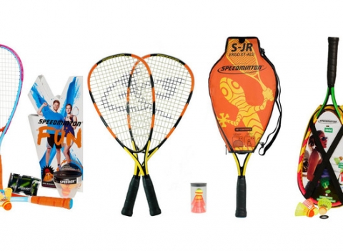 Športová súprava na Crossminton (speed badminton). Rekreačné sety pre hru s rodinou alebo priateľmi.