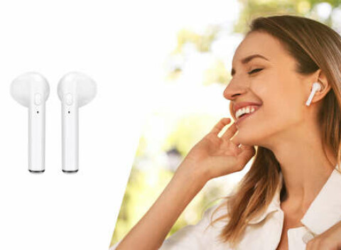 Bluetooth slúchadlá bezdrôtové TWS i7s - vám uľahčia počúvanie hudby a telefonovanie.