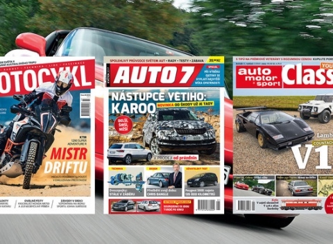 Ročné predplatné časopisu MOTOCYKL, AUTO 7 alebo auto motor a sport CLASSIC. Najlepšie informácie pre milovníkov jazdy na kolesách.