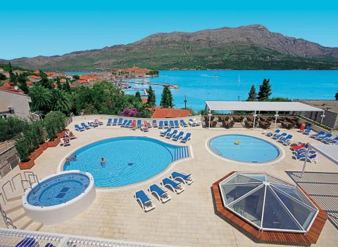 Skvelá dovolenka v Južnej Dalmácii na ostrove Korčula s ubytovaním a polpenziou v hoteli Marko Polo.