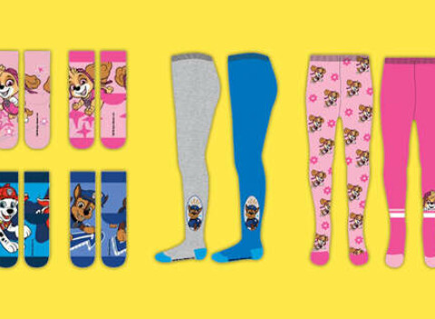 Detské ponožky alebo pančuchy Paw Patrol zo 100 % bavlny (2 ks).