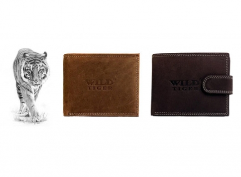 Elegancia, kvalita a praktickosť – to sú tri základné veci, ktoré pánske kožené peňaženky Wild Tiger určite spĺňajú.