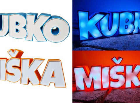 Novinka 3D meno - originálna vychytávka s LED podsvietením.