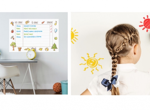 Praktická popisovateľná samolepka, ktorú inde ťažko zoženiete – ideálna na odkazy či dekoráciu.