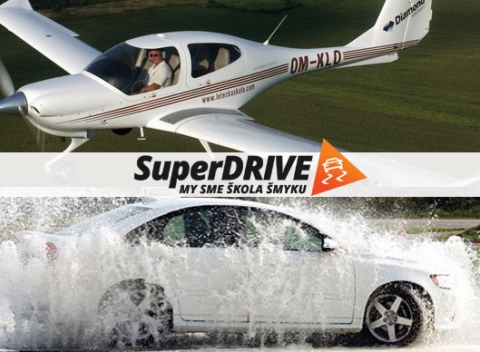 Škola šmyku SuperDRIVE v Trenčíne či v rakúskom Pachfurthe aj s možnosťou vyhliadkového letu.