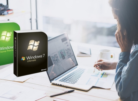 OEM Microsoft Windows 7 Home alebo Ultimate. Časovo neobmedzená licencia.