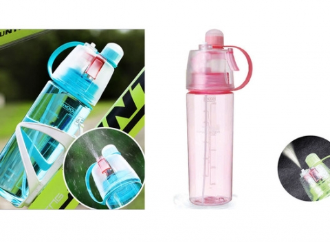 Športová fľaša s rozprašovačom. Dávkujte si svoje osvieženie podľa svojej chuti.