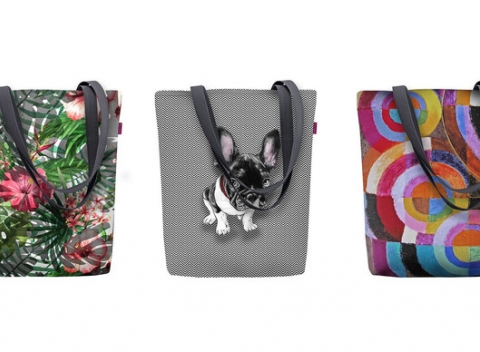 Designové ekologické kabelky Sunny plné dizajnu a farieb ušité z vodeodolnej látky.