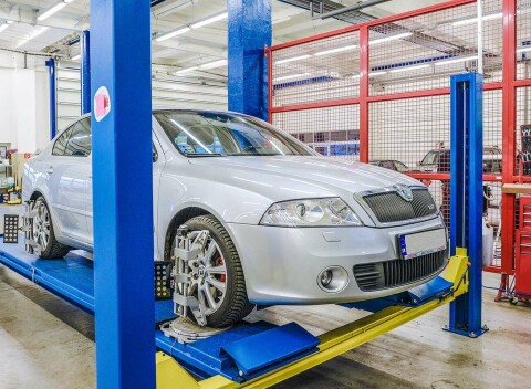 Meranie a nastavenie geometrie alebo test tlmičov bŕzd v Hadvoservis.