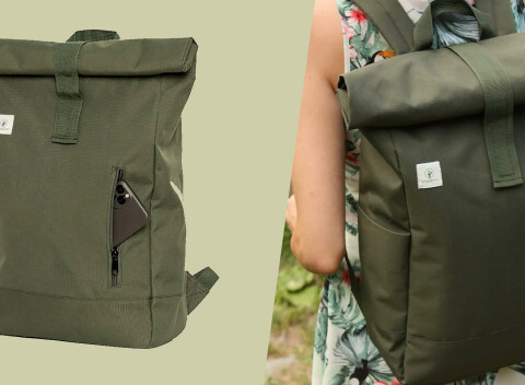 LIMITOVANÁ PONUKA: Eko ruksak Midori Bonsai zo 100 % recyklovaného PET.