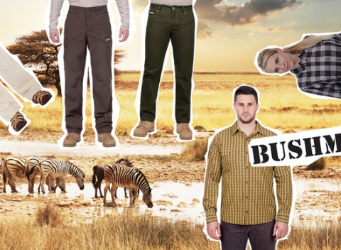 Pohodlné košele a nohavice v originálnom dizajne BUSHMAN pre dámy aj pánov.