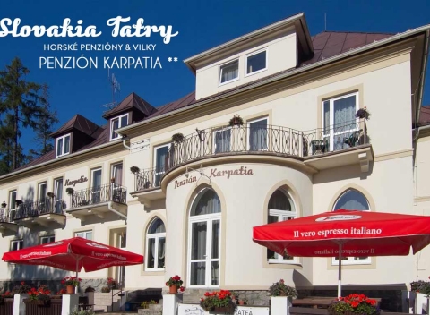 Parádne leto na horách v Penzióne Karpatia s raňajkami vo Vysokých Tatrách.