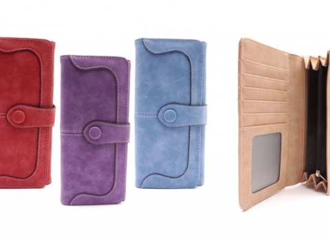 Štýlové a elegantné dámske peňaženky z ekokože. Na výber z viacerých farieb.