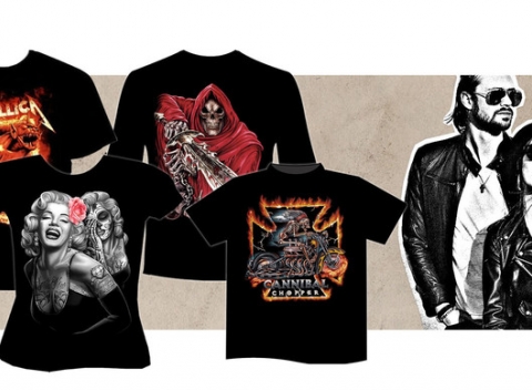 Tričká s originálnymi motívmi pre pánov, dámy aj deti. Poriadna rockerská nádielka tričiek!