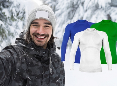 Termo tričko s dlhým rukávom - dobre odvádza vlhkosť, je priedušné, z elastického materiálu.