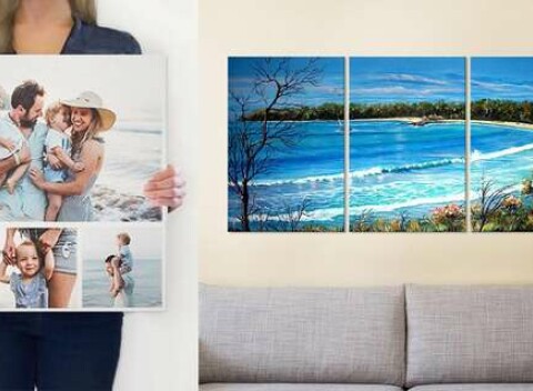 Trojité fotoplátno alebo koláž fotografií na plátne - unikátne vyobrazenie vašich zážitkov.