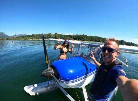 Zážitkový let jediným hydroplánom na Slovensku s možnosťou pilotovania, fotky a video grátis